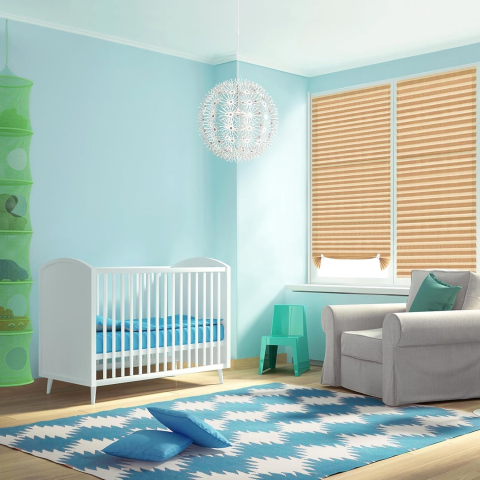 Jaluzele si draperii autoadezive - Set 3 jaluzele plisate autoadezive pentru ferestre 90 x 180 cm, Crem, fără găurire