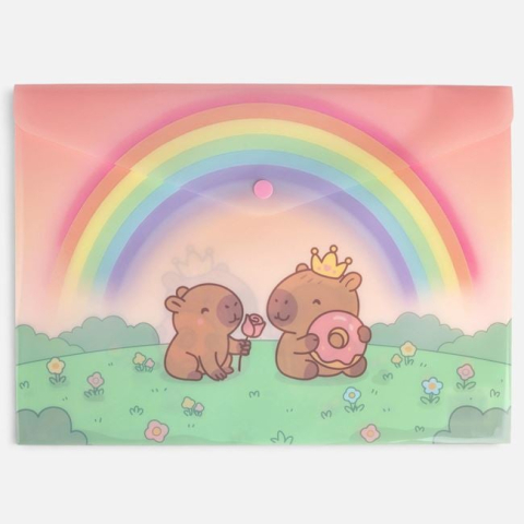 Hartie, caiete si articole de birou - Mapă cu Capsa Capybara 33x24cm
