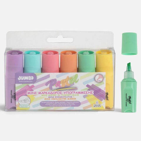 Rechizite si produse pentru scoala - Set 6 Mini Evidențiatoare în Culori Pastel
