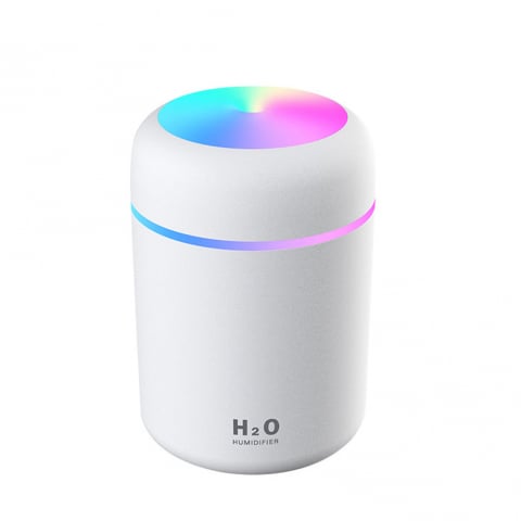 Accesorii termosuri si Cani termos - Mini Umidificator, Difuser, Model Premium cu 2 Moduri de Functionare A Luminilor si A Timpului de Functionare, Aromaterapie, Alb, Cbd Coral Best Deals