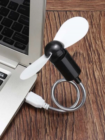 Mini Ventilator USB Reglabil pentru Calculator sau Laptop, ABS, Eficienta Maxima Premium, CBD CORAL BEST DEALS Negru [7]