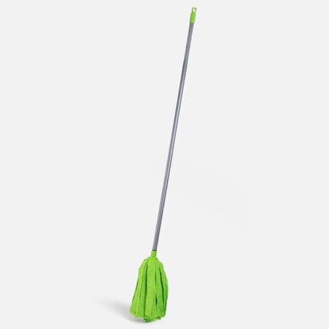 Curatenie si intretinere - Mop Microfibră Verde Lime cu Coadă, 150 g