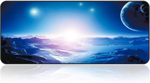 Mousepad - mousepad-profesional-pentru-gaming-80-x-30-cm-univers-baza-cauciucata-si-cusaturi-laterale-compatibil-laptop-sau-calculator-premium