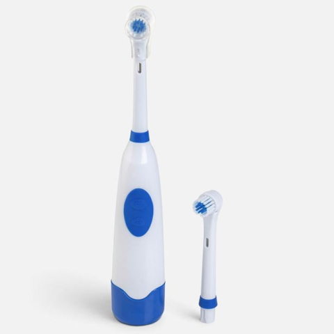 Ingrijire personala si cosmetice - Periuță de Dinți Electrică cu Baterii & Cap de Rezervă Alb & Albastru