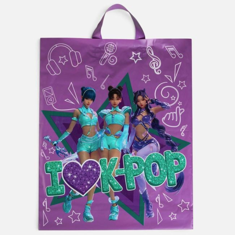 Sarbatori si petreceri - Pungă Cadou K-POP Mov din PP, 40x10x50 cm
