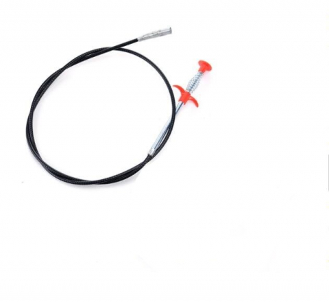 Accesorii chiuvete - Sarpe pentru Desfundat Chiuvete, Instalatii de Scurgere si Tevi, Cazi, Cabine de Dus, WC, Sistem Mecanic Premium din Otel, Flexibil si Universal Compatibil, Negru, 90cm, CBD CORAL BEST DEALS