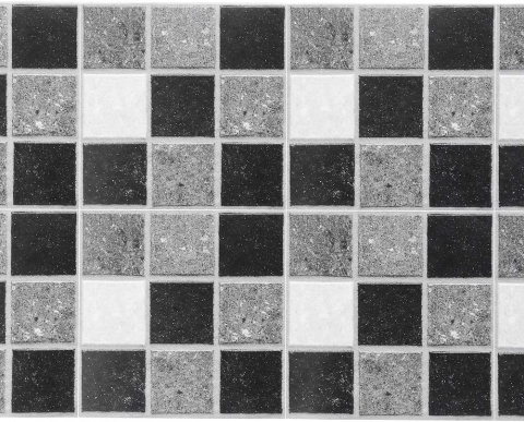 Set 19 Stickere Decorative pentru Faianta Sau Perete, 10 X 10 Cm, Negru Mat, Autoadeziv, Mozaic Multicolor 10 Cm