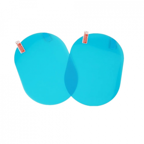 Accesorii auto tuning - Set 2 Folii de Oglinda Auto Anti Picaturi, Ploaie si Anti Aburire, Oval 10 x 15 cm, Premium Universal, Premium Universal, CBD CORAL BEST DEALS Transparent 10 x 15 cm