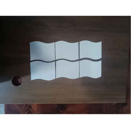 Set 24 Oglinzi Acrilice Decorative, CBD CORAL BEST DEALS, 12cmx10cm, Model Valuri, Autoadezive [9]