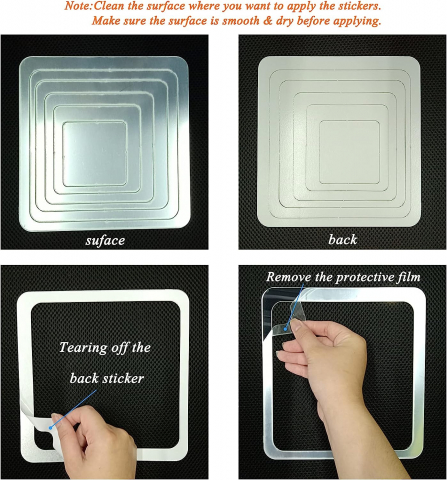 Set 24 Oglinzi Acrilice si Autocolante, pentru Decorarea Peretilor, Premium CBD CORAL BEST DEALS Argintiu 20 cm [7]