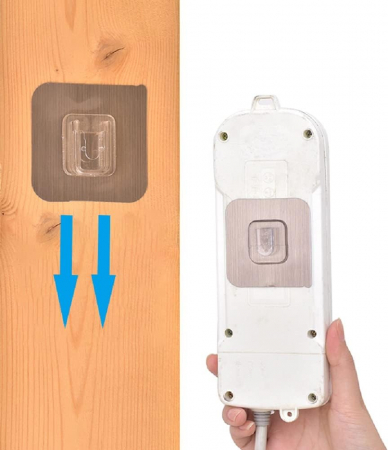 Set 5 Agățători Autoadezive Transparente - CBD CORAL BEST DEALS [8]