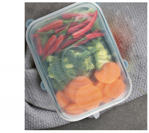 Set 6 Capace din Silicon,6 Marimi, pentru Vase de Gatit si Recipiente de Depozitare Alimente, CBD CORAL BEST DEALS 18 cm [2]