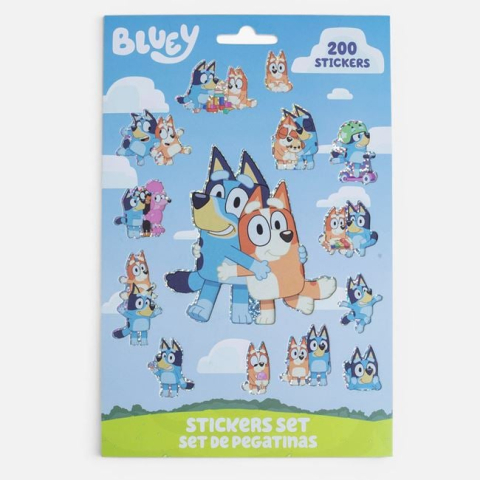 Sarbatori si petreceri - Set Autocolante Bluey 200buc – 4 File