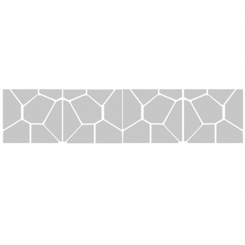 Set de 4x7 Oglinzi Acrilice, Autoadezive pentru Decor, 50 x 50 cm, Premium, CBD CORAL BEST DEALS Argintiu 50 cm [4]