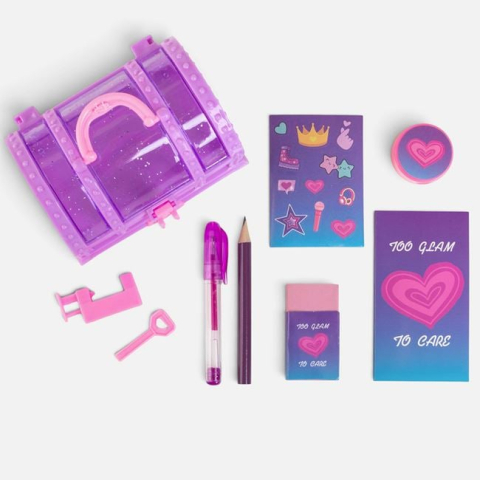 Rechizite si produse pentru scoala - Set Școlar Tip Cufăr cu Accesorii – 7 piese