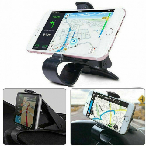 Suport Auto cu Prindere pe Bord, pentru Telefon, Model Universal, Premium, Negru, CBD CORAL BEST DEALS Negru [13]