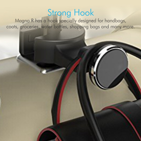 Suport Auto Magnetic pentru Telefon, Tableta, Sacosa, Umbrela, cu prindere pe Tetiera, Compatibil Universal, Negru, CBD CORAL BEST DEALS Negru [5]