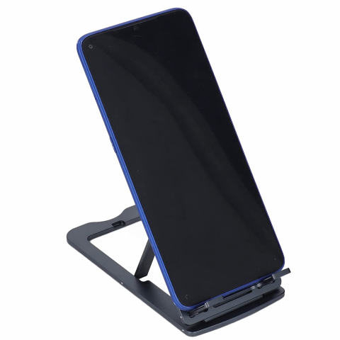 Suport din Aluminiu de Masa sau Birou pentru Tableta sau Telefon, Pliabil, Reglabil si Portabil, cu Reglaj Multiplu Design Premium, CBD CORAL BEST DEALS Negru [3]