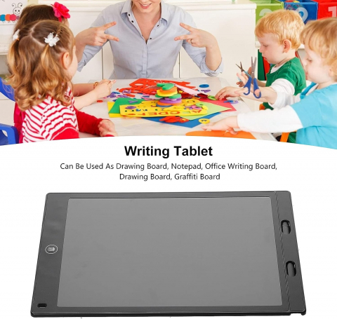 Tableta Grafica cu Functie de Stergere Automata, pentru Scris si Desenat, Premium, Negru,8.5", CBD CORAL BEST DEALS Negru [1]