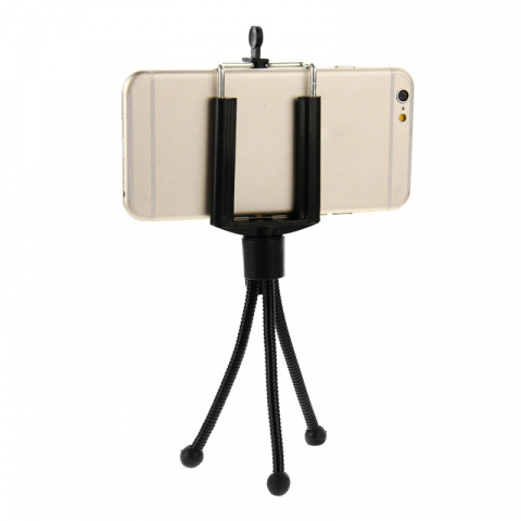 Trepied Flexibil si Reglabil pentru Telefon, Go Pro, Camera Foto sau Video, Universal Metalic, Negru, CBD CORAL BEST DEALS Negru [3]
