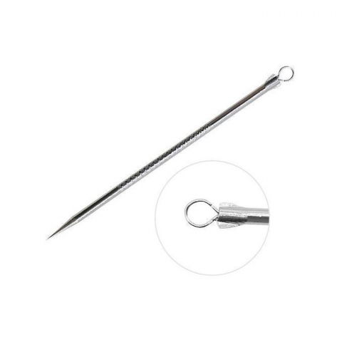 Ustensila Extractor pentru Indepartarea Punctelor Negre, Acnee si Cosuri, din Inox, Premium, CBD CORAL BEST DEALS Argintiu 1 bbl [1]