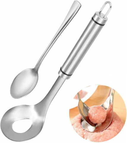 Ustensila Metalica pentru Facut Chiftelute din Carne sau Legume, 24cm, Inox Premium, CBD CORAL BEST DEALS 24 cm [9]