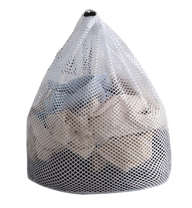 Sac pentru Haine și Lenjerie din Material Textil, cu Șnur, pentru Spălare și Uscare, 30x40 cm