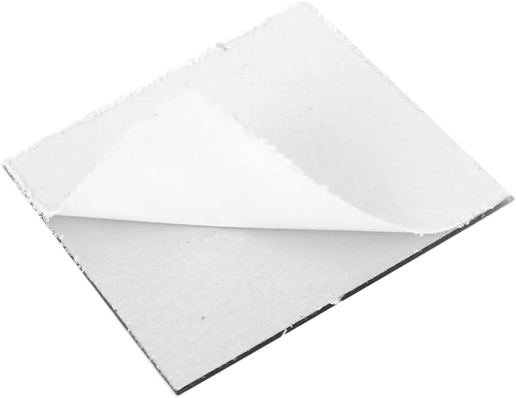 Set 100 oglinzi acrilice pătrate autoadezive, 4 x 4 cm