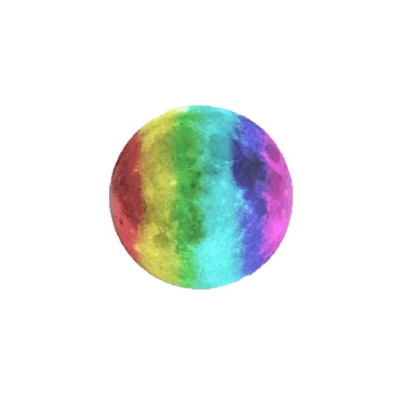 Sticker fosforescent lună, multicolor, 30cm, CoralBestDeals