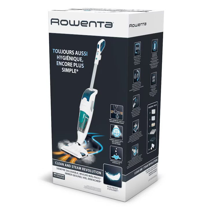 Aparat de curatat cu abur Rowenta Clean & Steam Revolution Green RY7777WH, alb/verde [11]