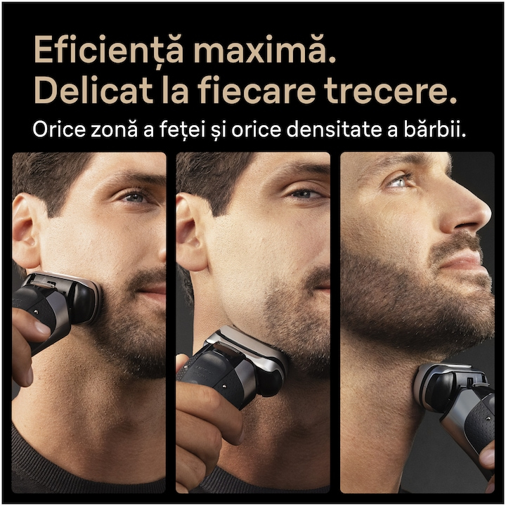 Aparat electric de ras Braun Seria 9 PRO+ 9667CC, Argint [6]