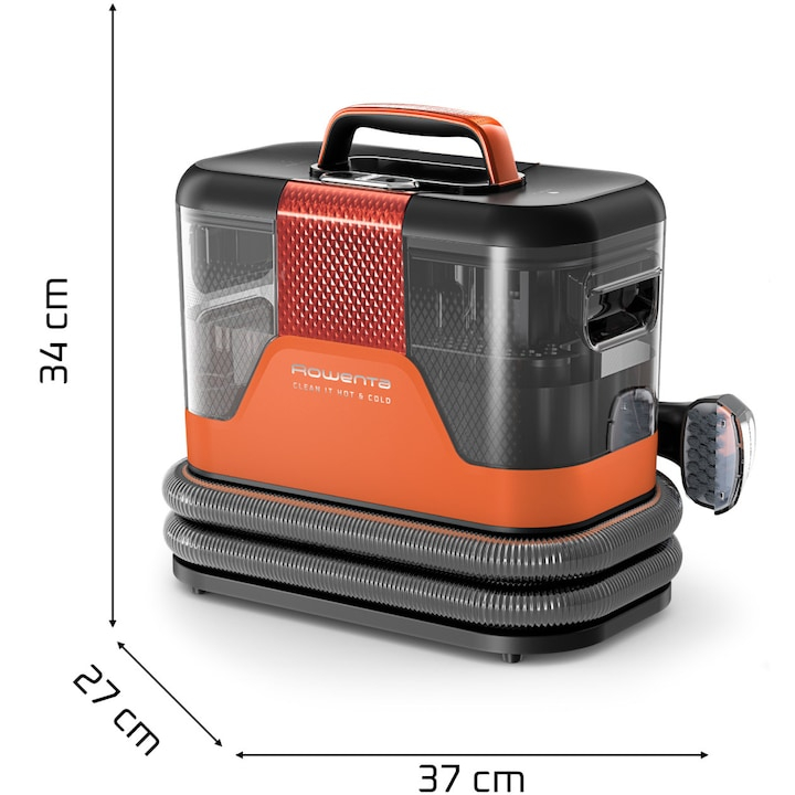 Aspirator cu spalare Rowenta Clean IT Hot & Cold IN7011F0, portocaliu & gri [9]
