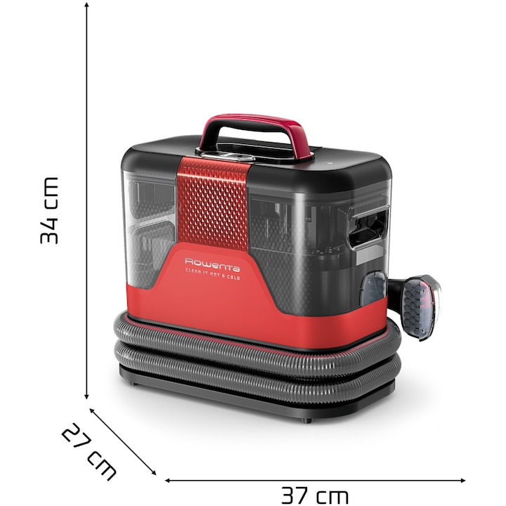 Aspirator cu spalare Rowenta Clean IT Hot & Cold IN7020F0, rosu & gri [8]