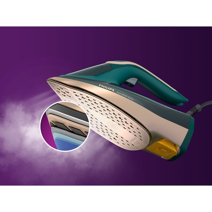 Philips Steam Iron DST8030/70 Series 8000, 3000W, Turquoise [3]