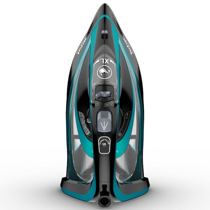 Fier de calcat Tefal FV9844E0 Ultimate Pure, Negru/Bleu [2]