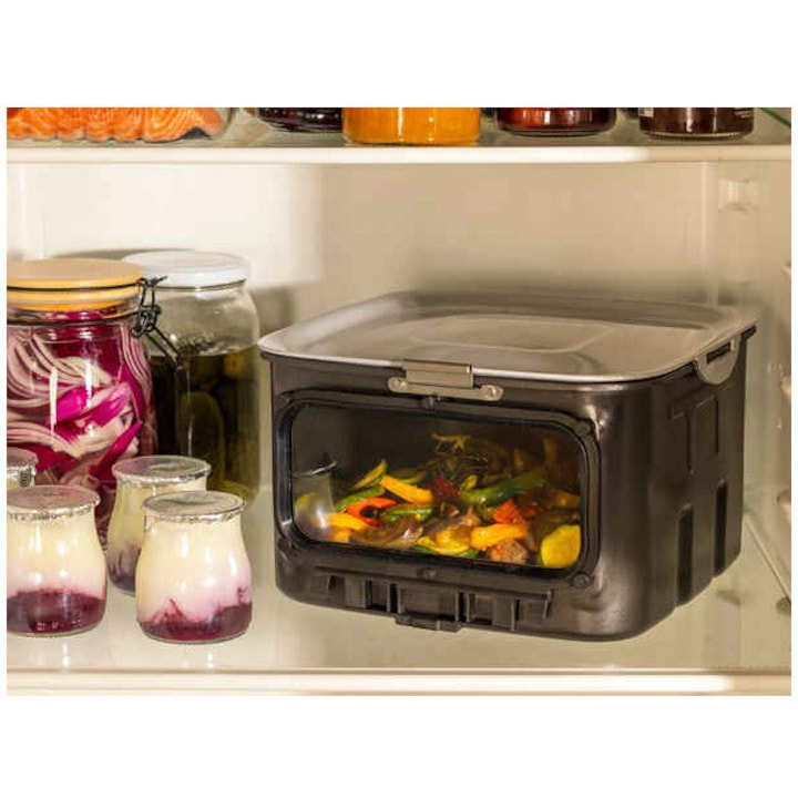 Friteuza cu aer cald Tefal Easy Fry Silence EY876DE1, argintiu & negru [9]