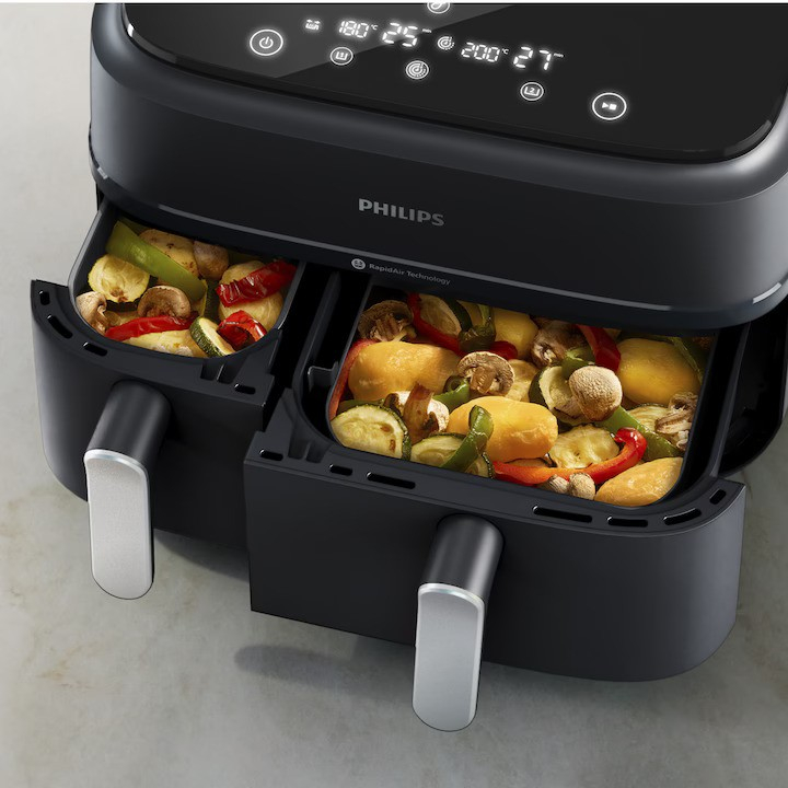 Friteuza dubla fara ulei Philips Airfryer Seria 3000 NA351/00, negru [7]