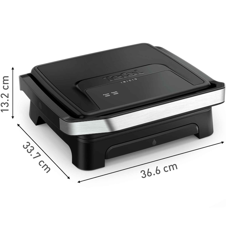 Gratar electric multifunctional Tefal Inicio Panini Maker & Grill GC271810, negru [3]