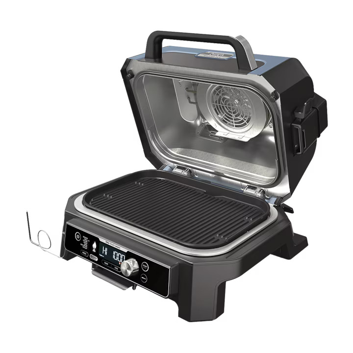 Gratar electric Ninja OG901EU Woodfire Pro Connect XL, negru/albastru [2]