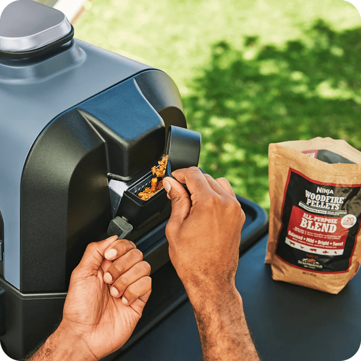 Gratar electric Ninja OG901EU Woodfire Pro Connect XL, negru/albastru [10]