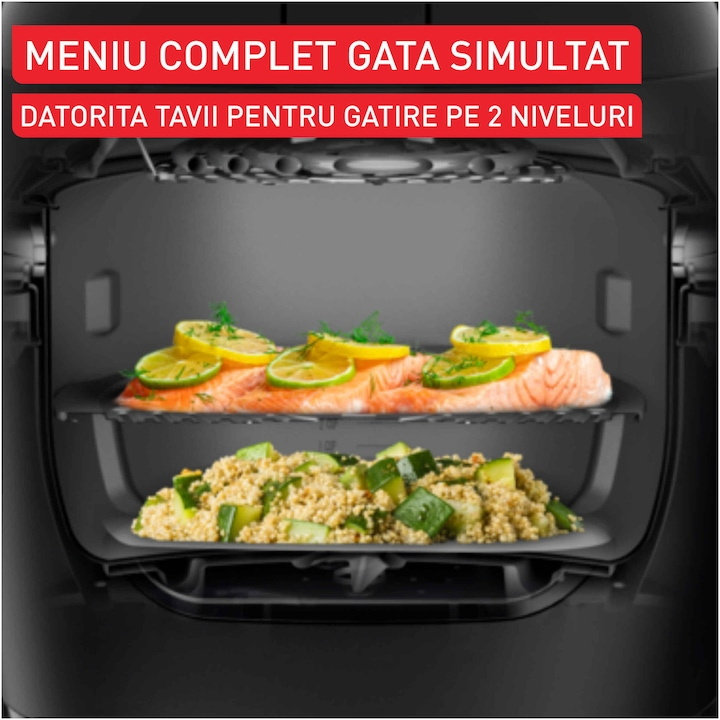 Multicooker inteligent Tefal Multicook & Fry MY731BF0, 1200W, gri [4]