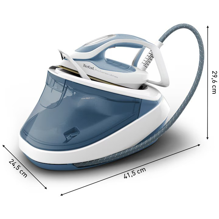 Statie de calcat cu boiler de inalta presiune Tefal Pro Express Ultimate GV9710E0, albastru [10]