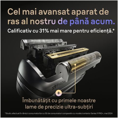 Aparat electric de ras Braun Seria 9 PRO+ 9667CC, Argint [3]