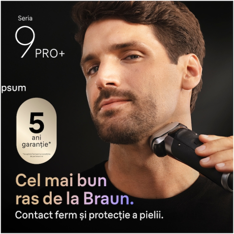 Aparat electric de ras Braun Seria 9 PRO+ 9667CC, Argint [6]