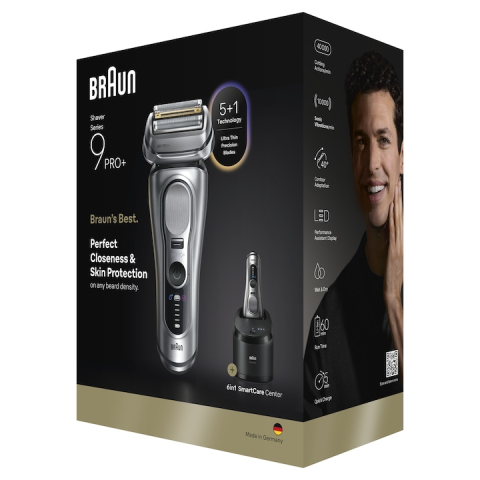 Aparat electric de ras Braun Seria 9 PRO+ 9667CC, Argint [1]