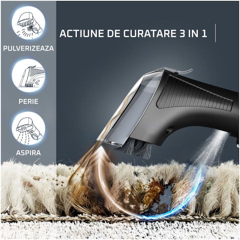 Aspirator cu spalare Rowenta Clean IT Hot & Cold IN7011F0, portocaliu & gri [3]