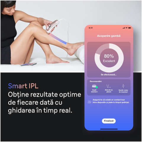 Epilator IPL Braun Skin iExpert PRO 7 PL7253 Tehnologie Skin iExpert, Roz [2]