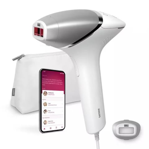 Epilatoare - Epilator IPL Philips Lumea Seria 8000 BRI940/00, alb/argintiu