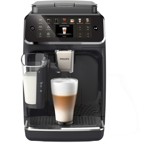 Espresso machines and coffee makers - Philips EP4441/50 4400 Series Automatic Espresso Machine, black-silver
