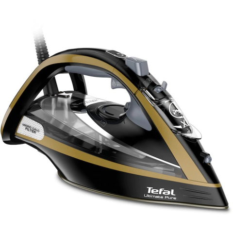 Irons & Steam Stations - Tefal Ultimate Pure FV9847E0 iron, black/gold